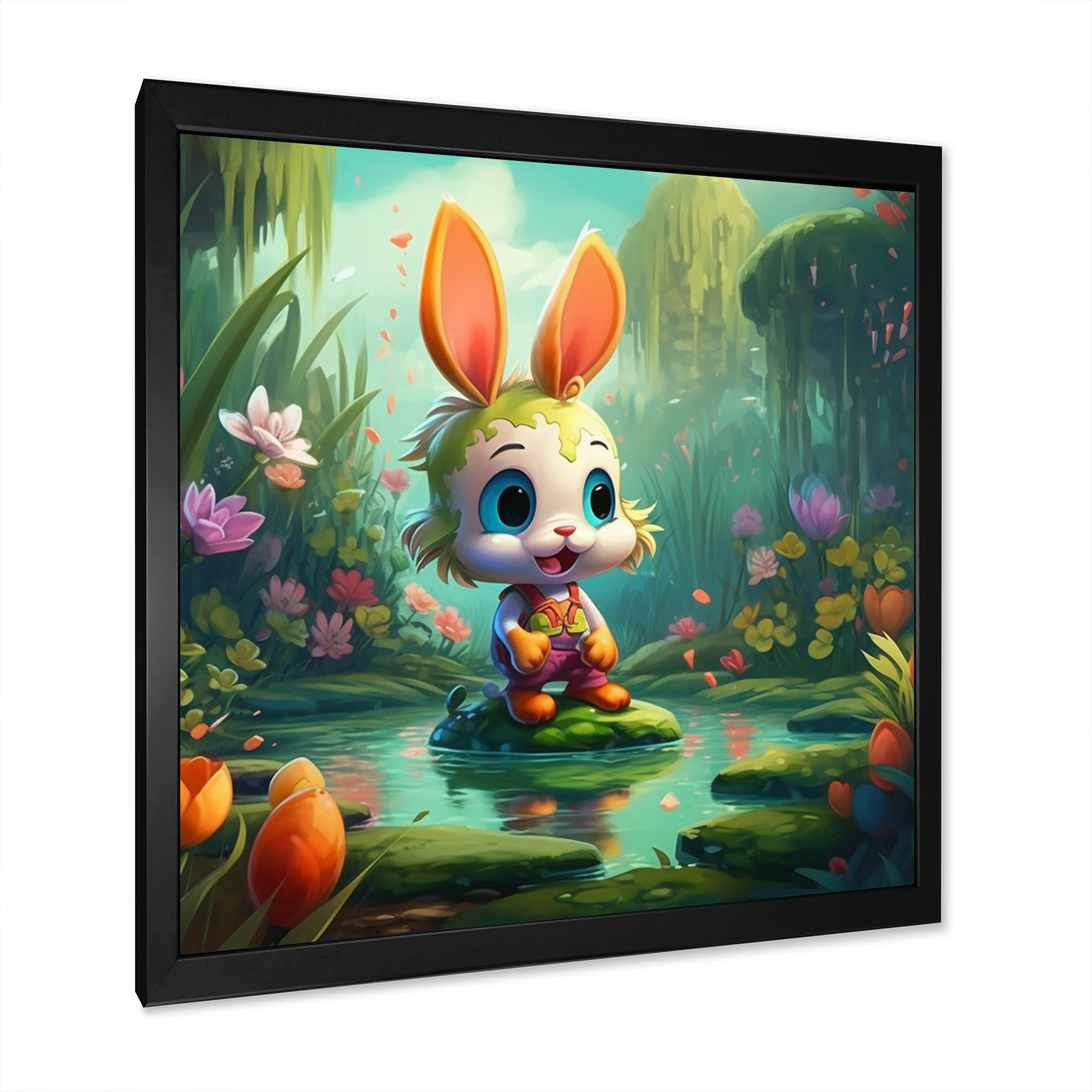Cute Bunny - Rabbit Bedroom Wall Art