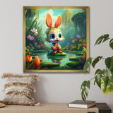 Cute Bunny - Rabbit Bedroom Wall Art