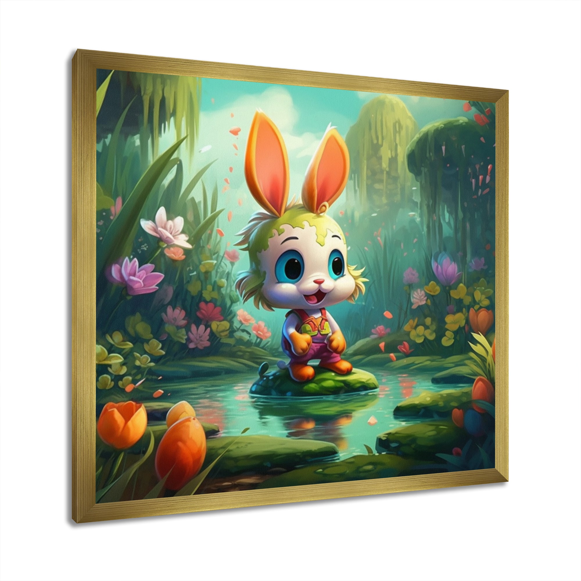 Cute Bunny - Rabbit Bedroom Wall Art