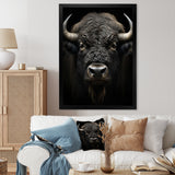 Black White Animal Buffalo Bison - Buffalo Wall Art Prints