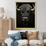 Black White Animal Buffalo Bison - Buffalo Wall Art Prints