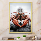 Coral Grey Animal Lobster - Lobster Wall Decor