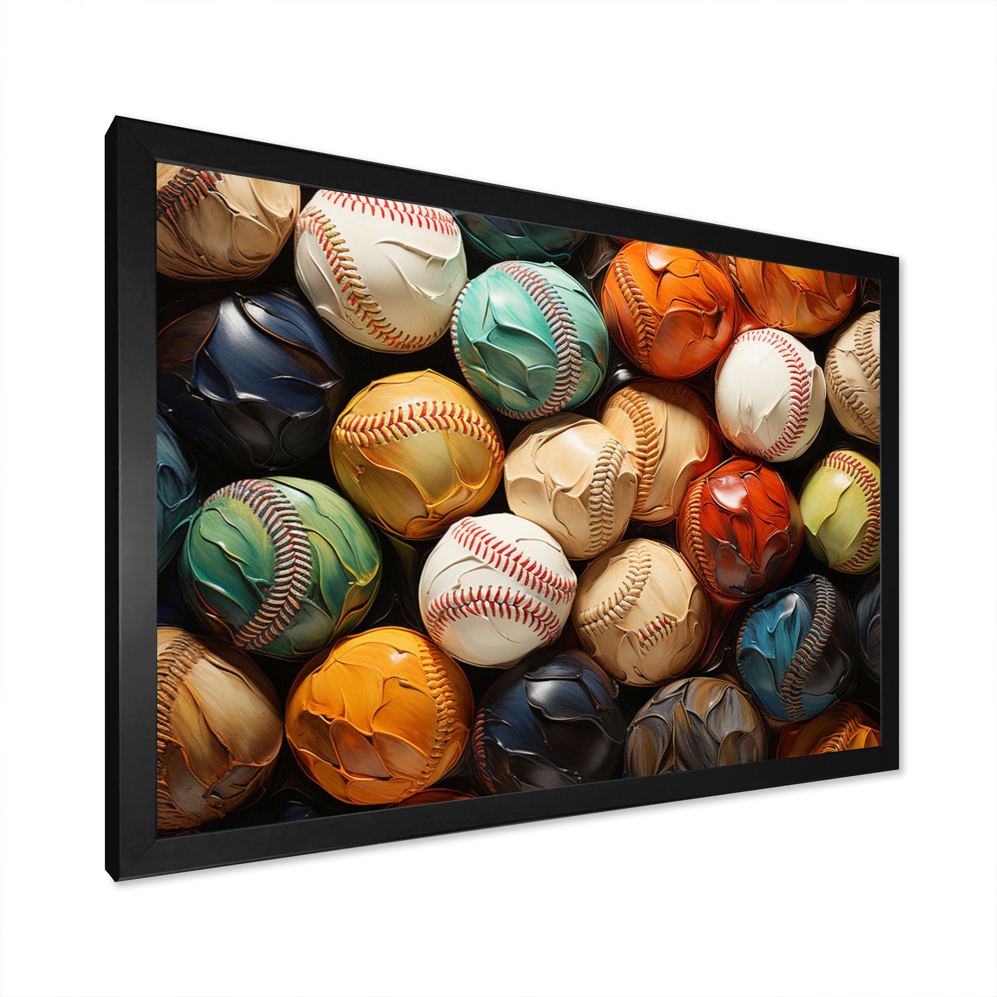 Baseball Collage I - Sport Baseball Canvas Wall Art