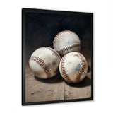 Baseball Subtle Double Play - Sport Baseball Canvas Wall Art