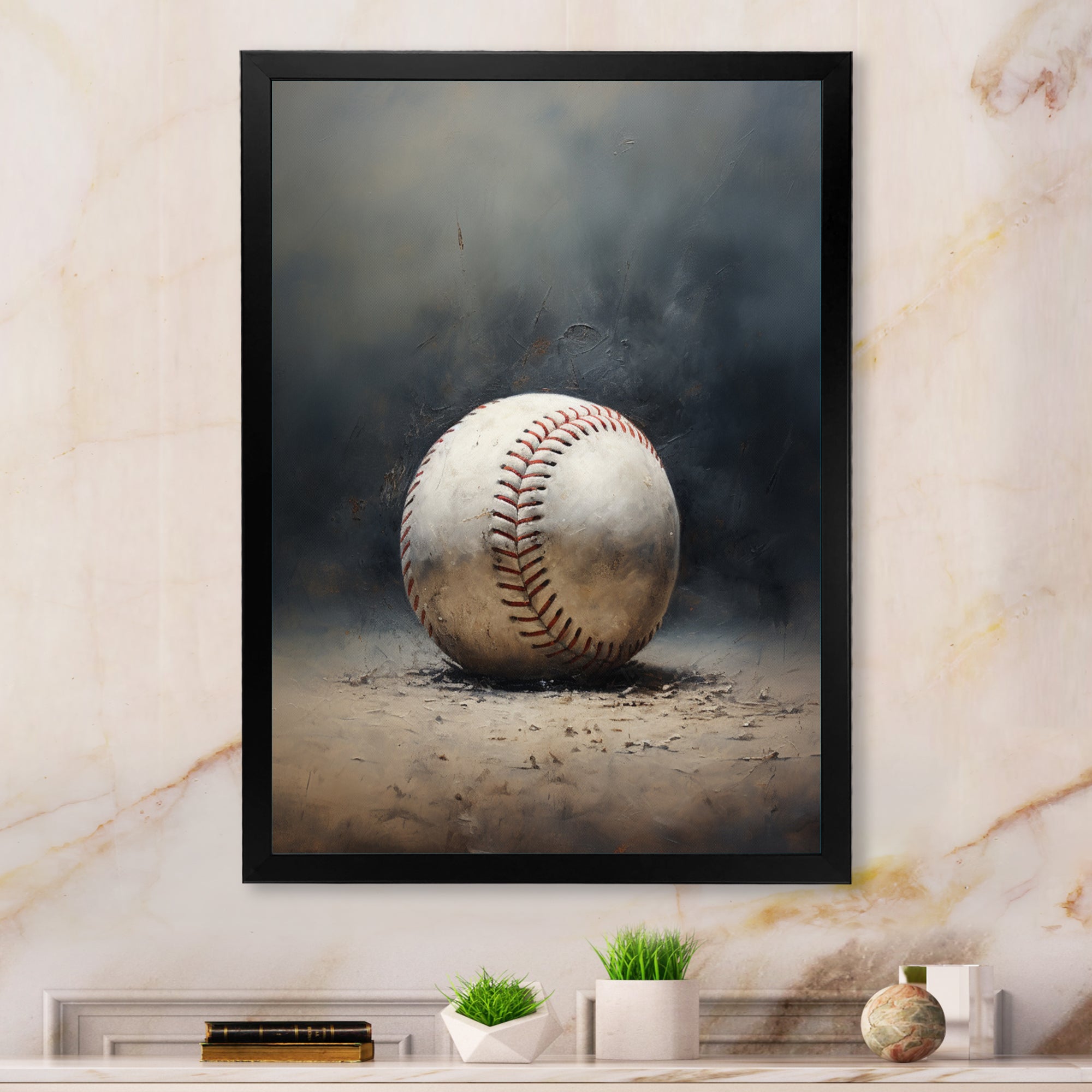 Baseball Subtle Strikeout - Sport Baseball Canvas Wall Art