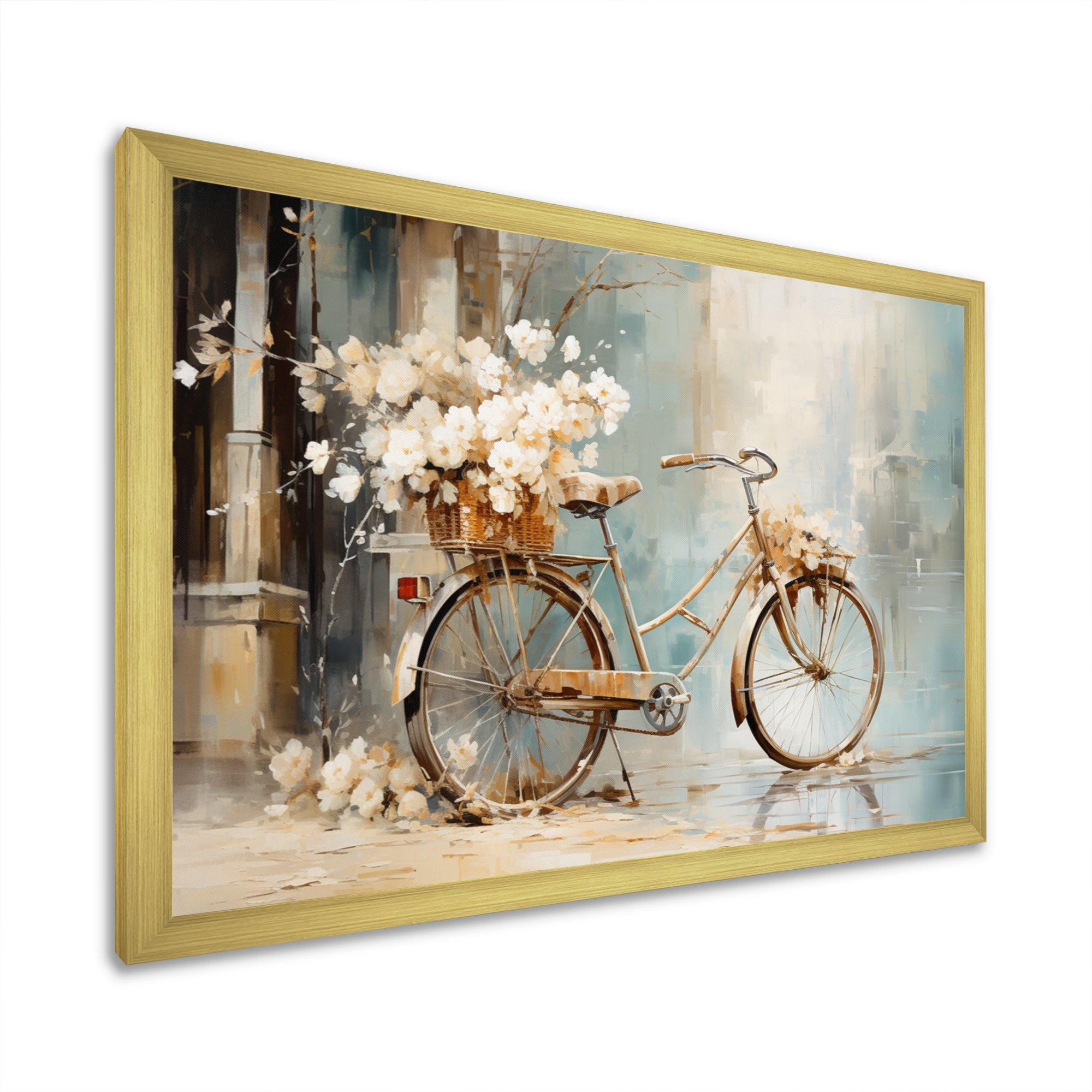 Bicycle Tranquil Pedaling I - Bicycle Canvas Wall Art