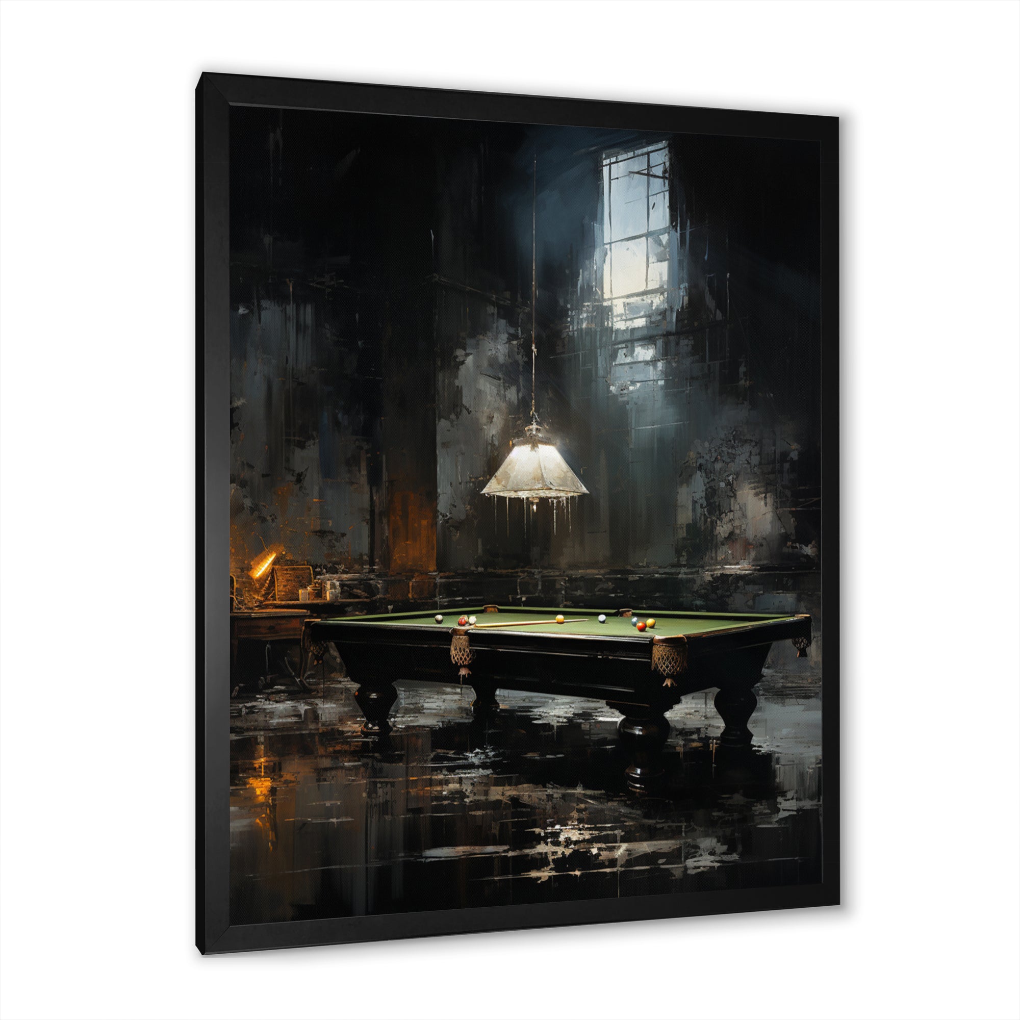 Billard Billiard Noir - Billiards Canvas Wall Art