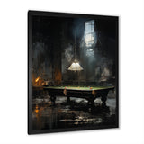 Billard Billiard Noir - Billiards Canvas Wall Art