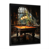 Billard Shadows In Motion I - Billiards Canvas Wall Art