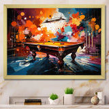 Billard Vibrant Break I - Billiards Canvas Wall Art