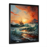 Boat Energetic Outburst - Boat Canvas Wall Art