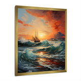 Boat Energetic Outburst - Boat Canvas Wall Art