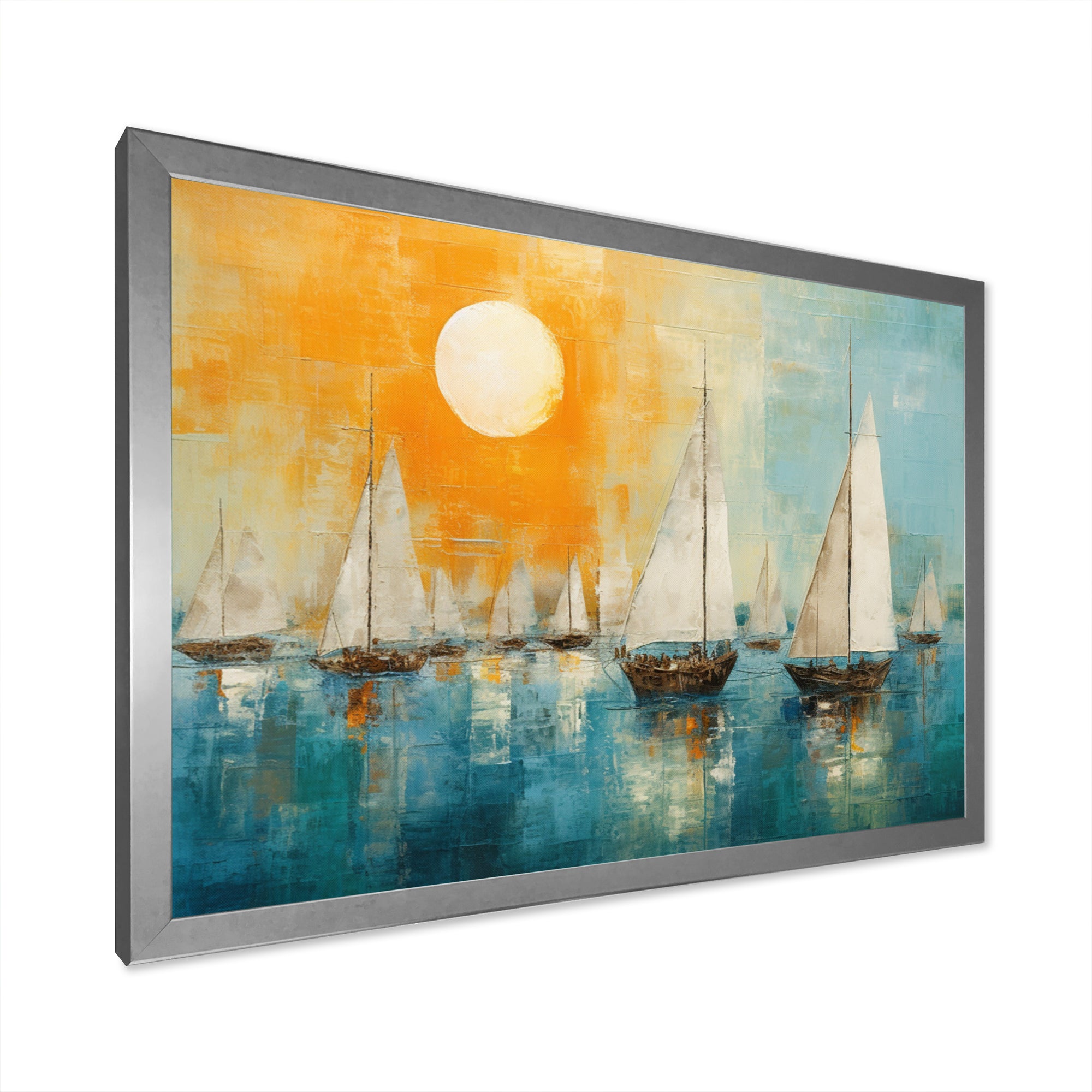 Boat Abstract Coastline I - Boat Canvas Wall Art
