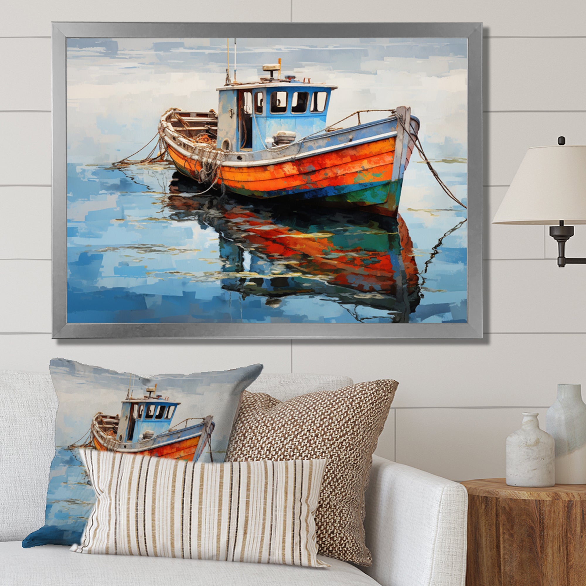 Fishing Boat Melodies I - Boat Canvas Wall Art