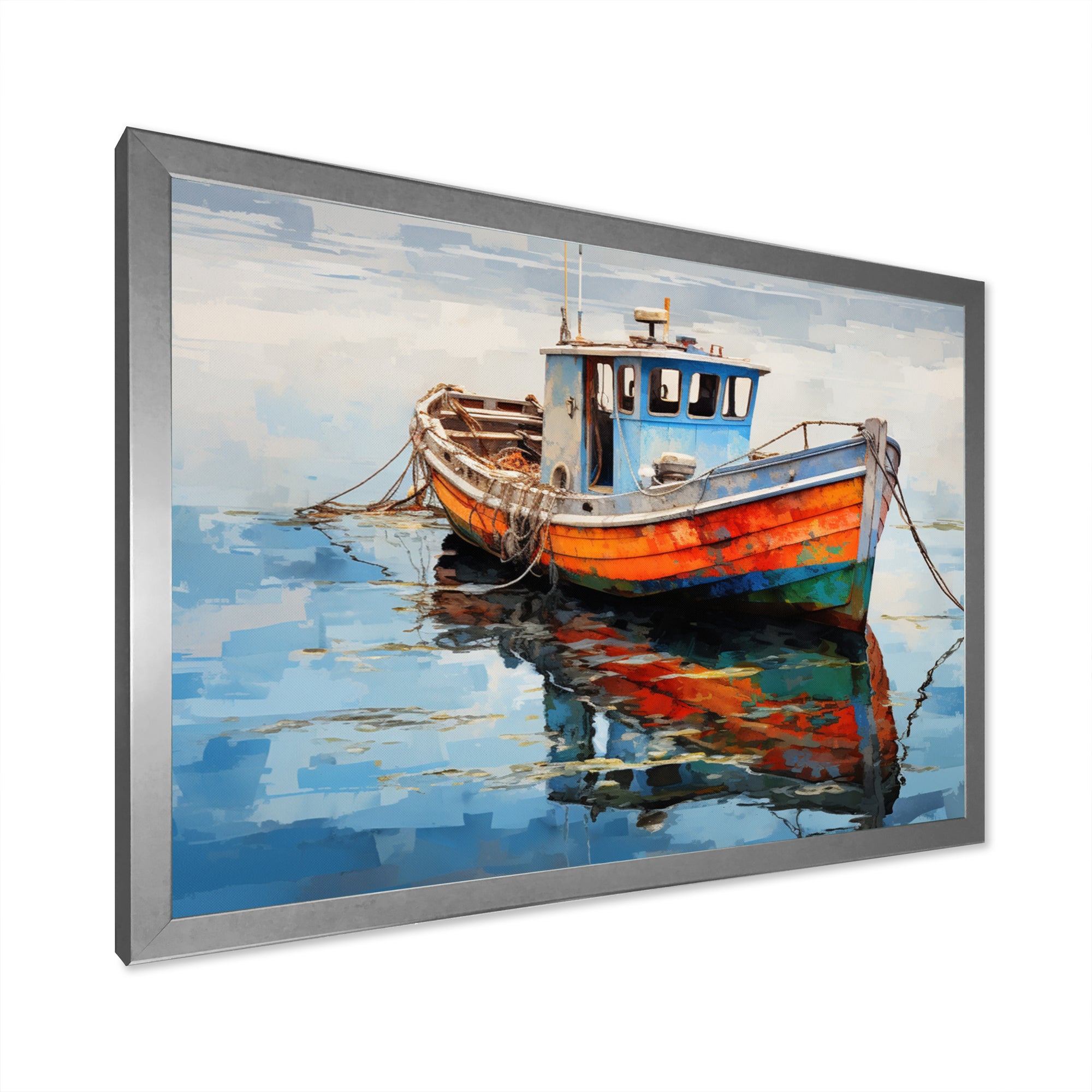 Fishing Boat Melodies I - Boat Canvas Wall Art