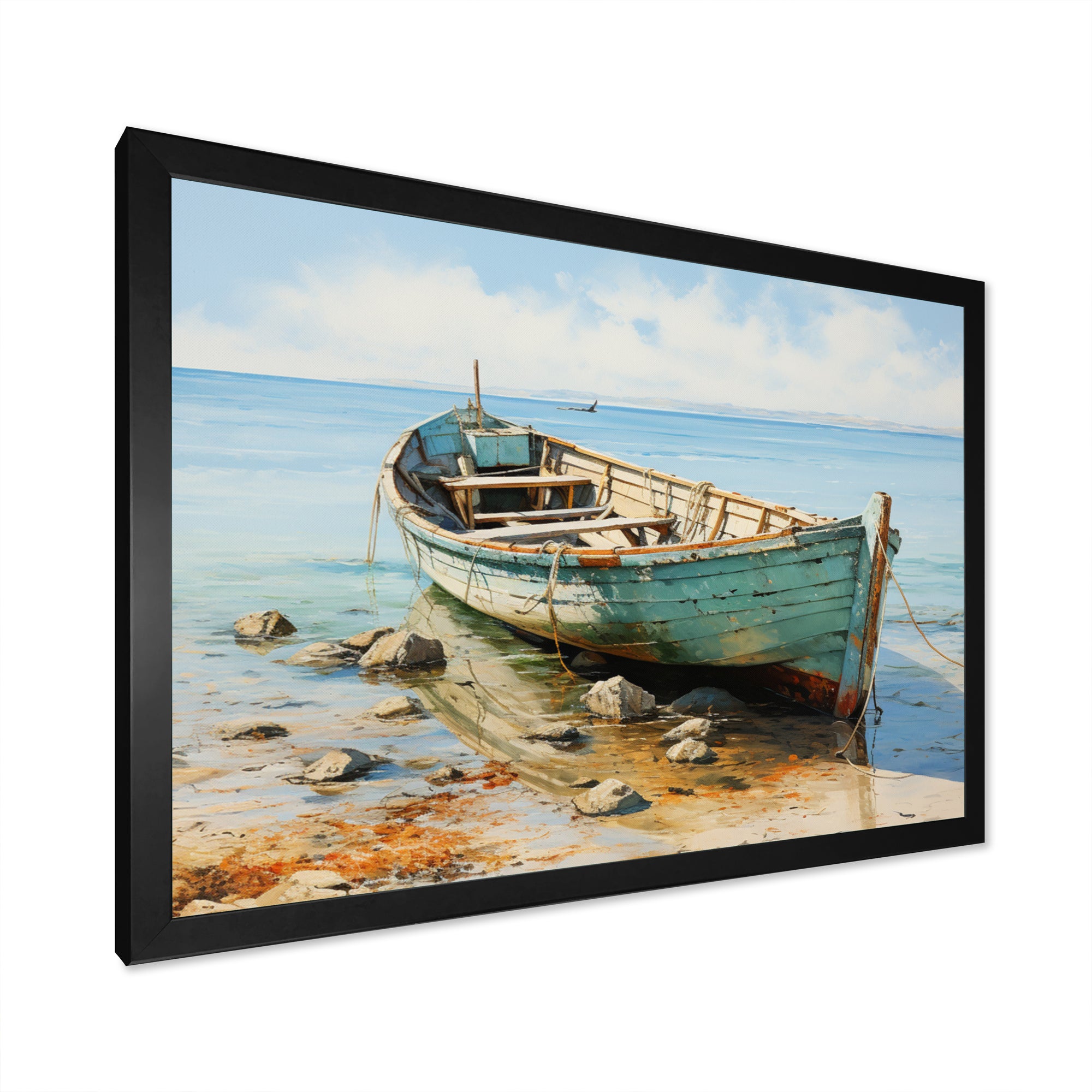 Boat Coastal Melodies - Boat Canvas Wall Art