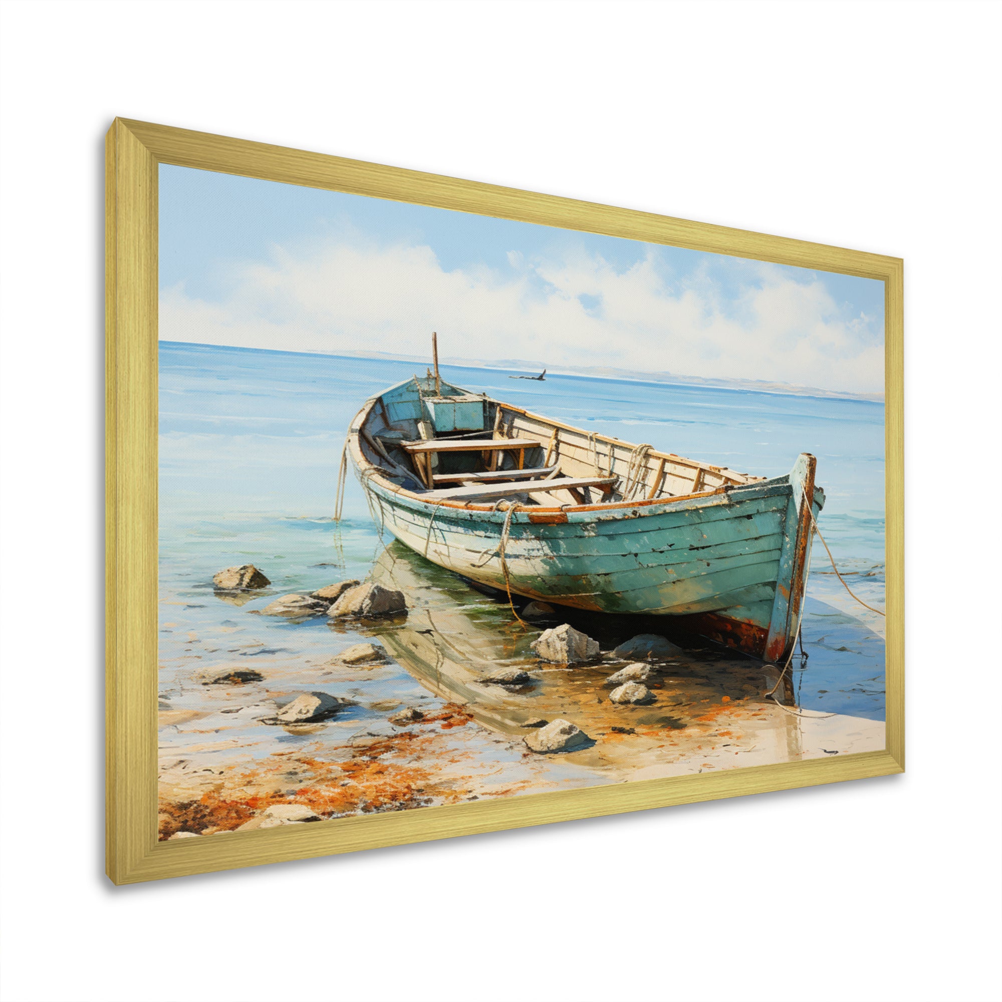 Boat Coastal Melodies - Boat Canvas Wall Art
