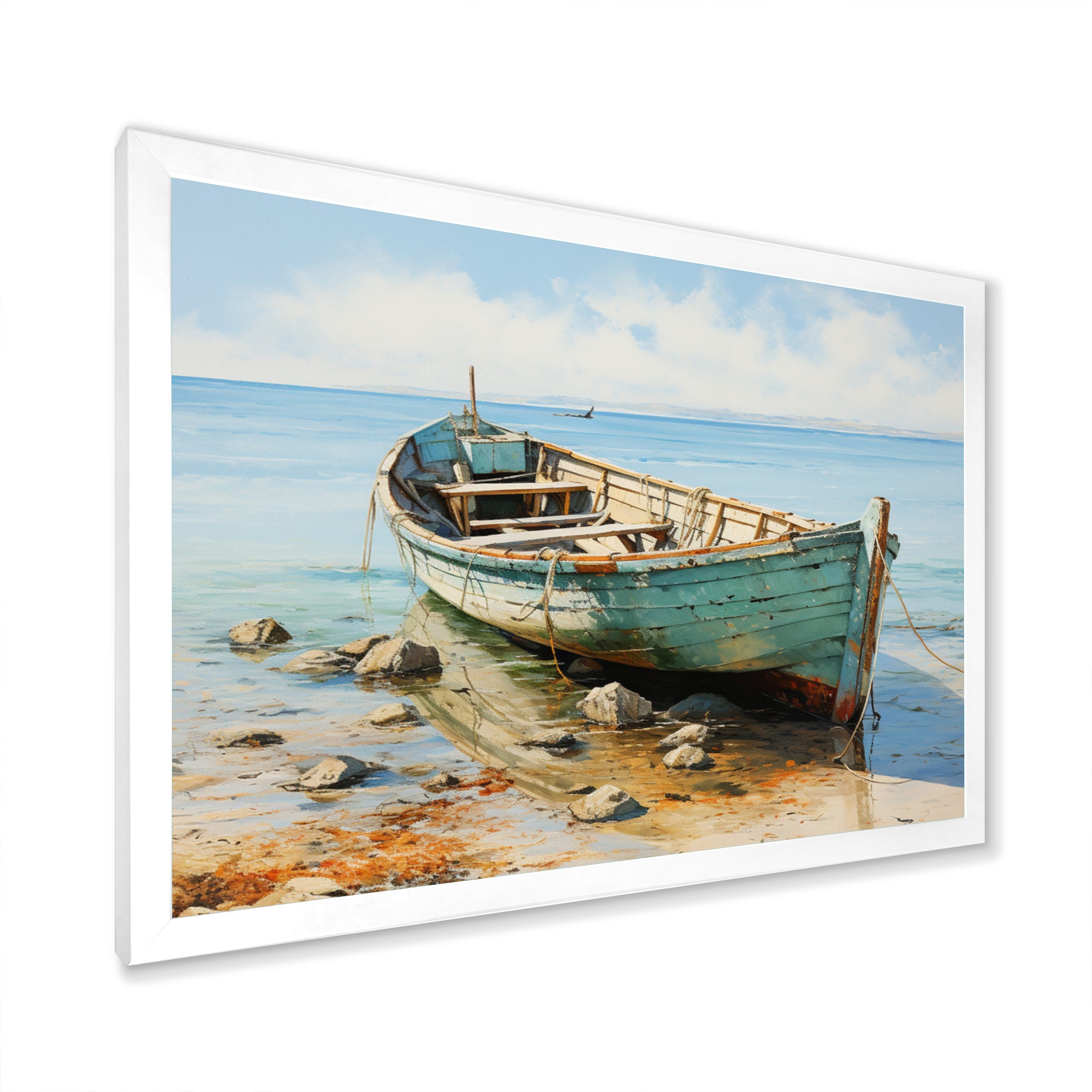 Boat Coastal Melodies - Boat Canvas Wall Art