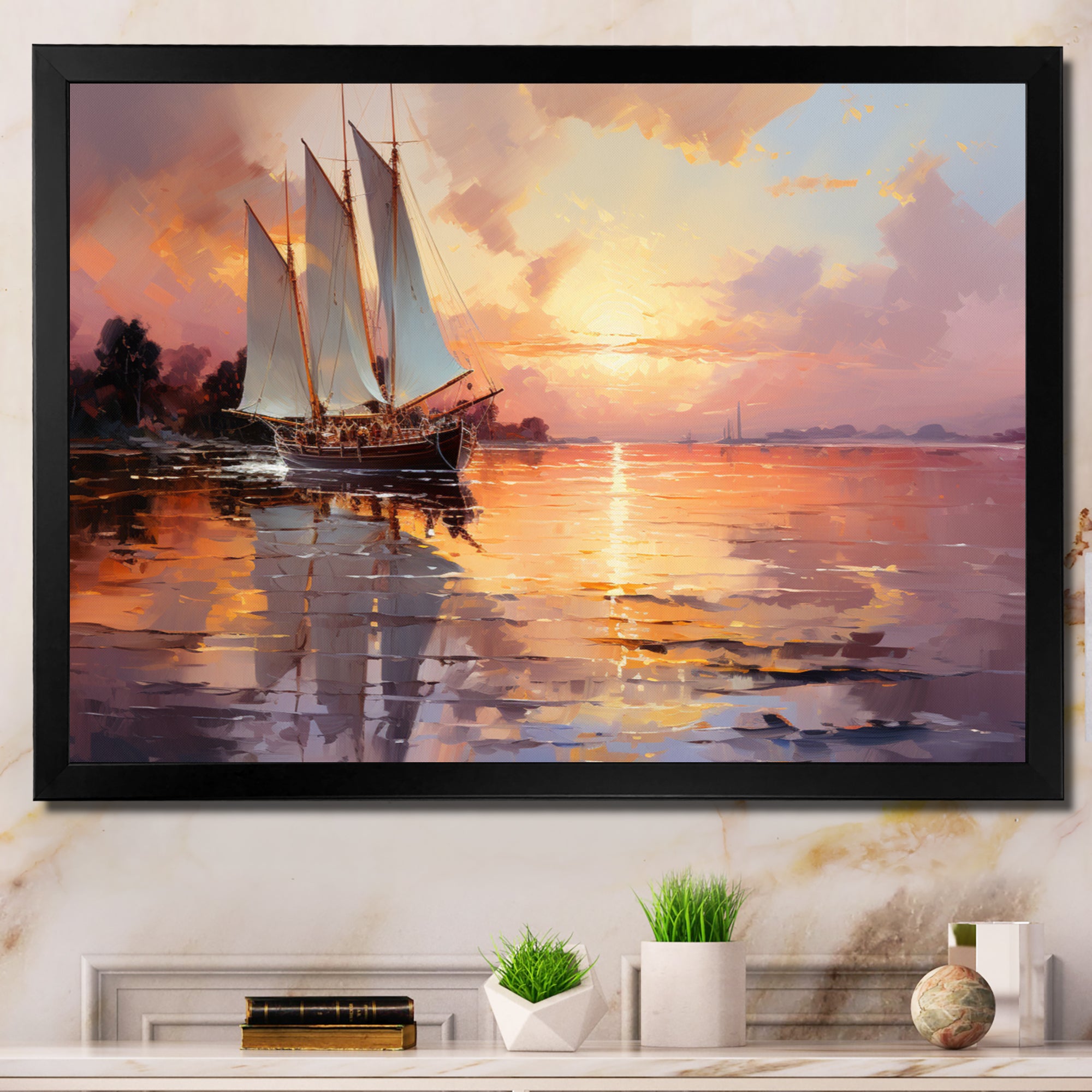 Sail Boat Dreamy Regatta I - Boat Canvas Wall Art