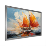 Boat Energetic Sails - Boat Canvas Wall Art