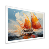 Boat Energetic Sails - Boat Canvas Wall Art