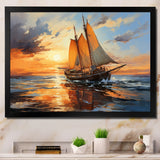 Boat Expressive Seascapes I - Boat Canvas Wall Art