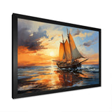Boat Expressive Seascapes I - Boat Canvas Wall Art
