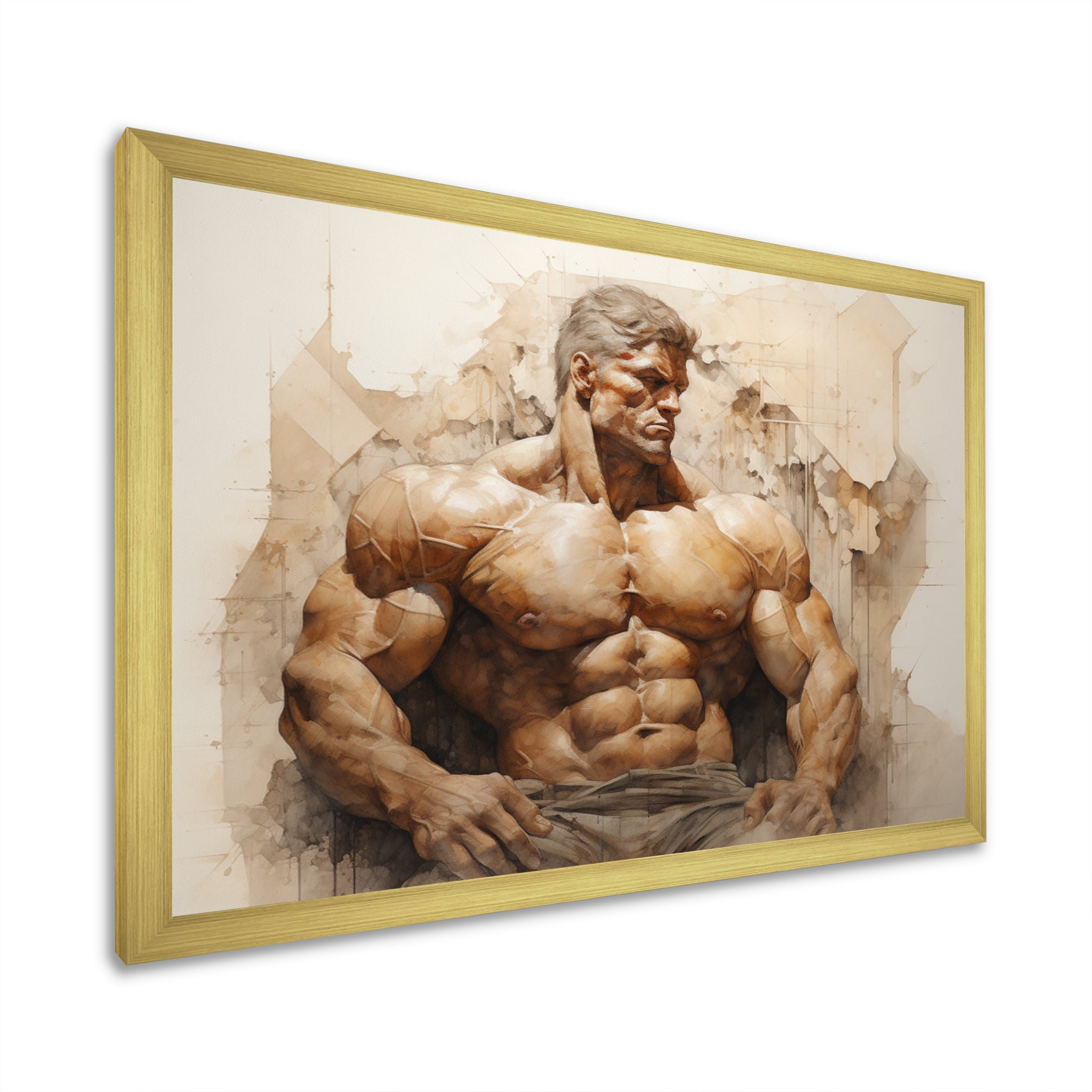 Bodybuilding Eternal Strength I - Aerobic & Bodybuilding Canvas Wall Art