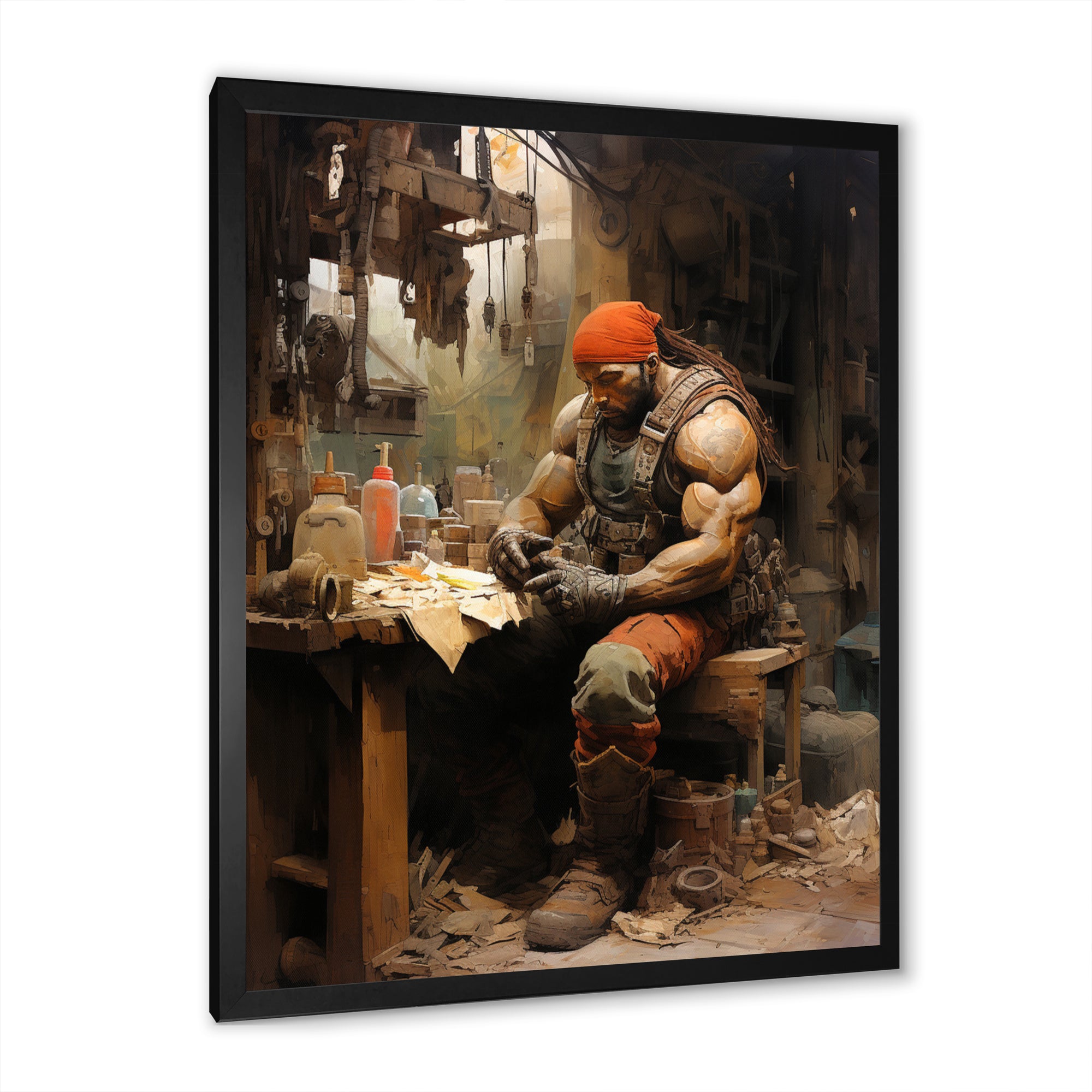 Bodybuilding Sweat And Sacrifice - Aerobic & Bodybuilding Canvas Wall Art
