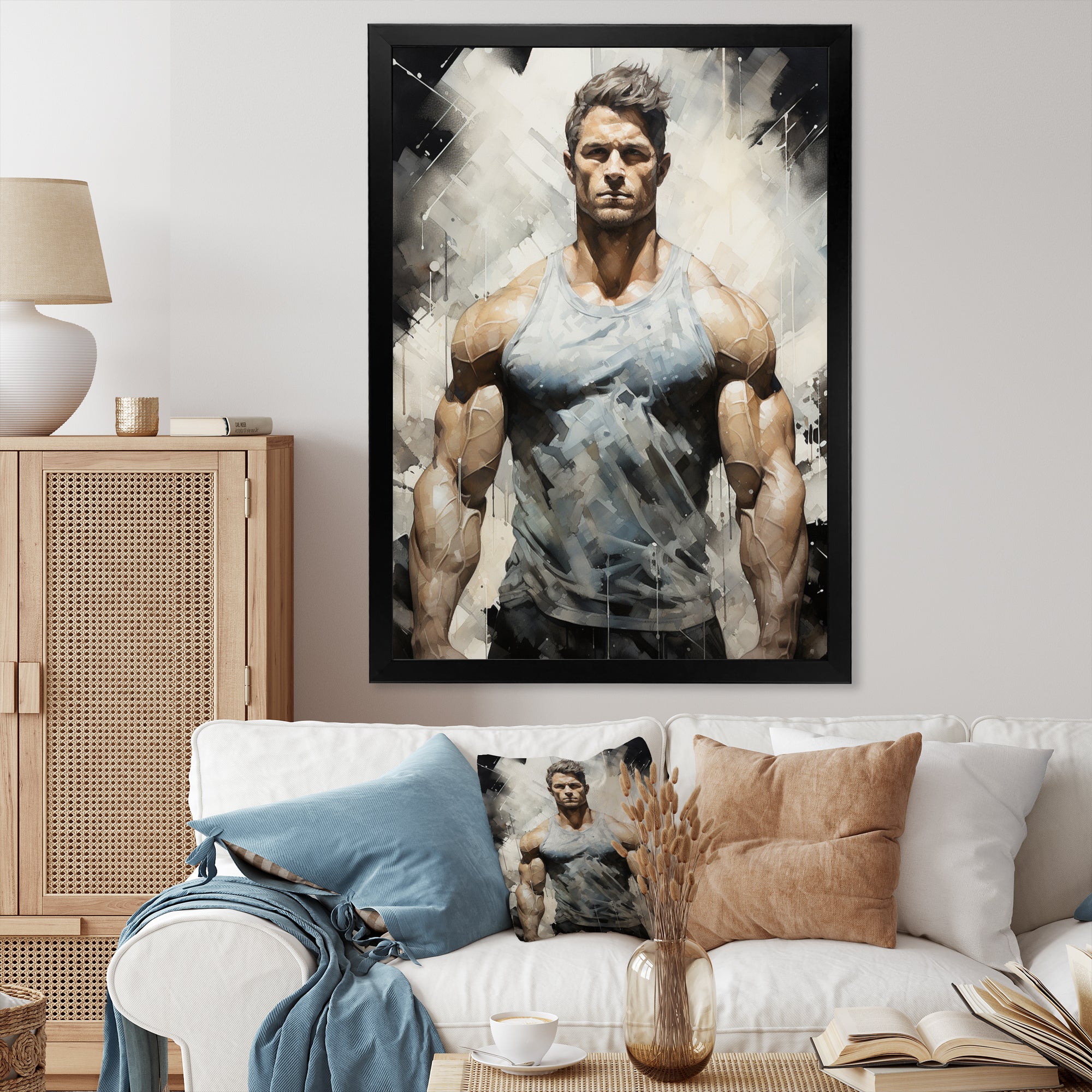 Bodybuilding The Chiseled Physique - Aerobic & Bodybuilding Canvas Wall Art
