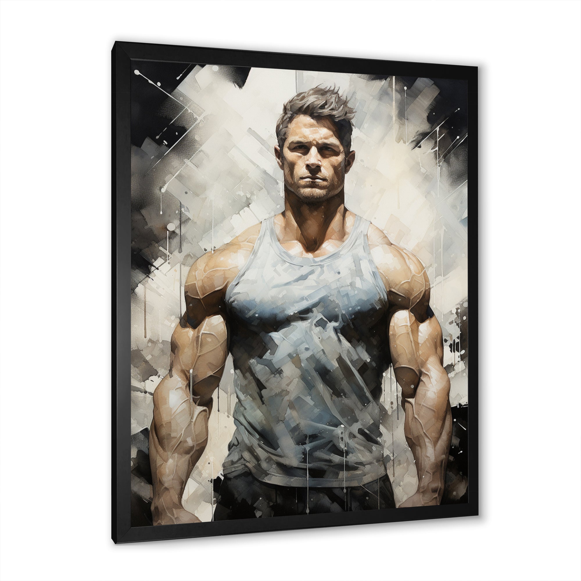 Bodybuilding The Chiseled Physique - Aerobic & Bodybuilding Canvas Wall Art