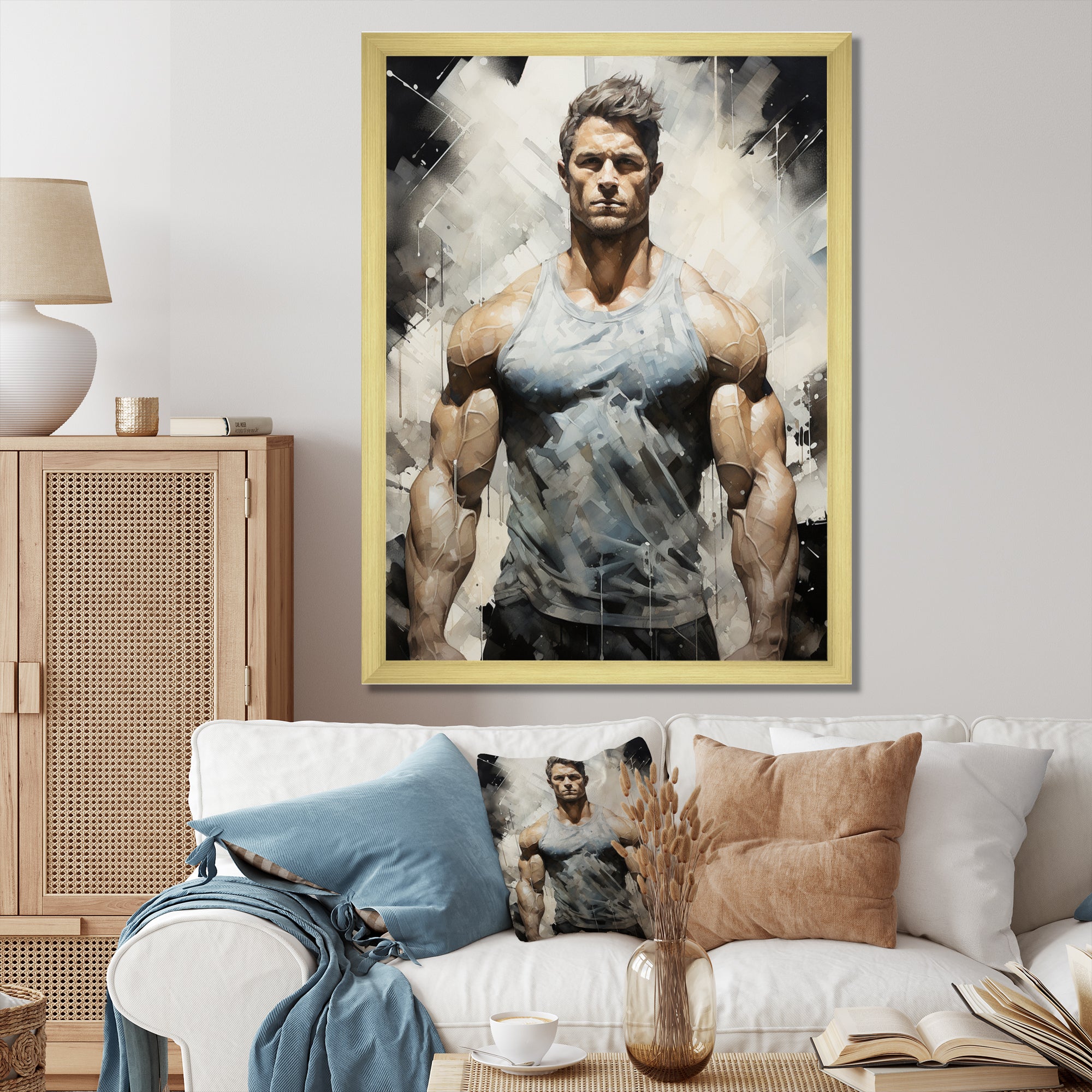 Bodybuilding The Chiseled Physique - Aerobic & Bodybuilding Canvas Wall Art