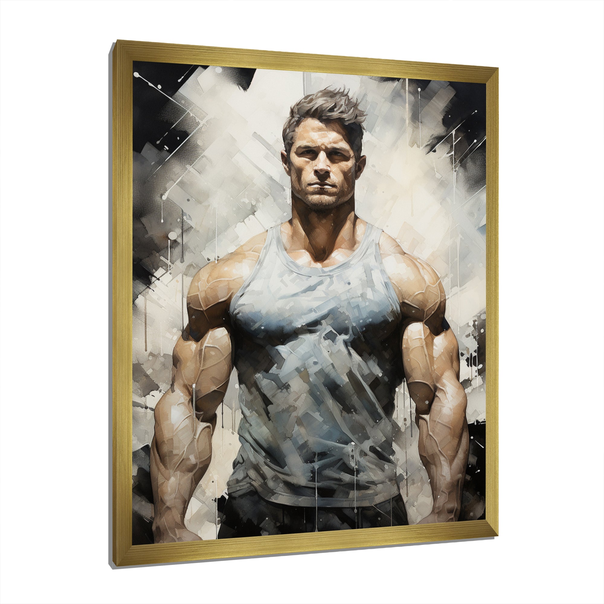 Bodybuilding The Chiseled Physique - Aerobic & Bodybuilding Canvas Wall Art