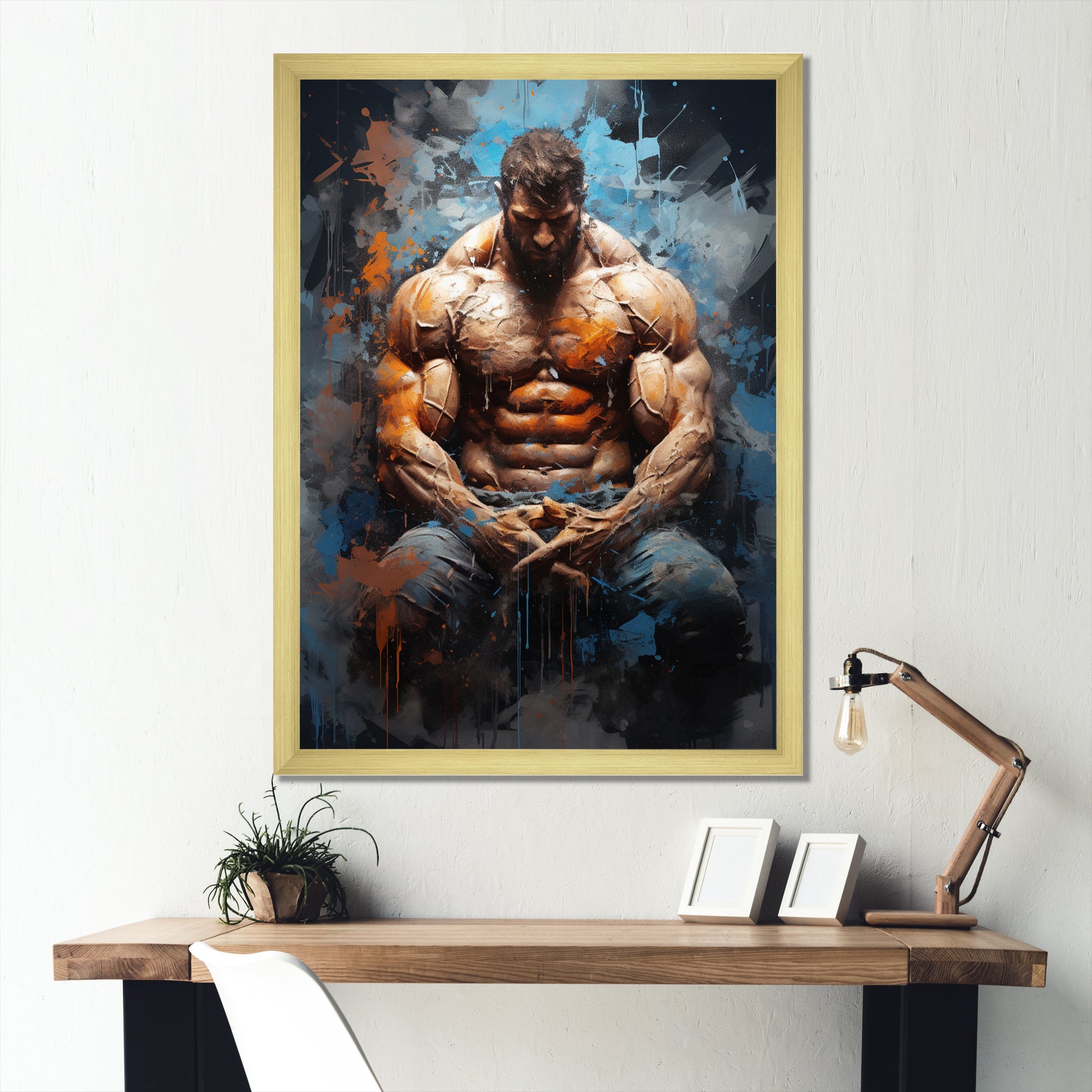 Bodybuilding The Power - Aerobic & Bodybuilding Canvas Wall Art