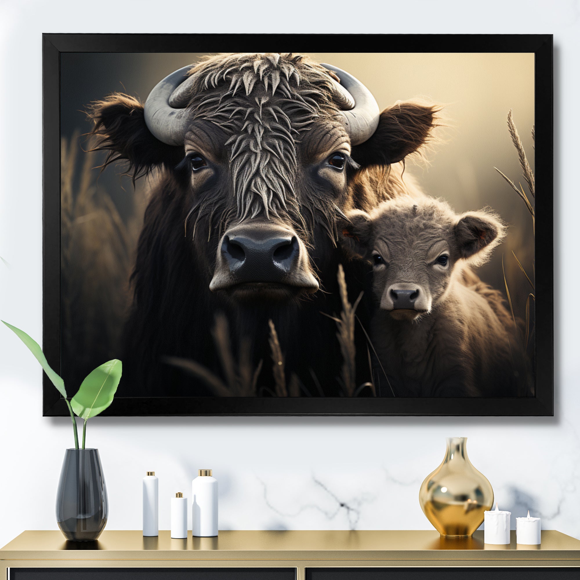 Brown Buffalo Gentle Guardians - Buffalo Wall Decor