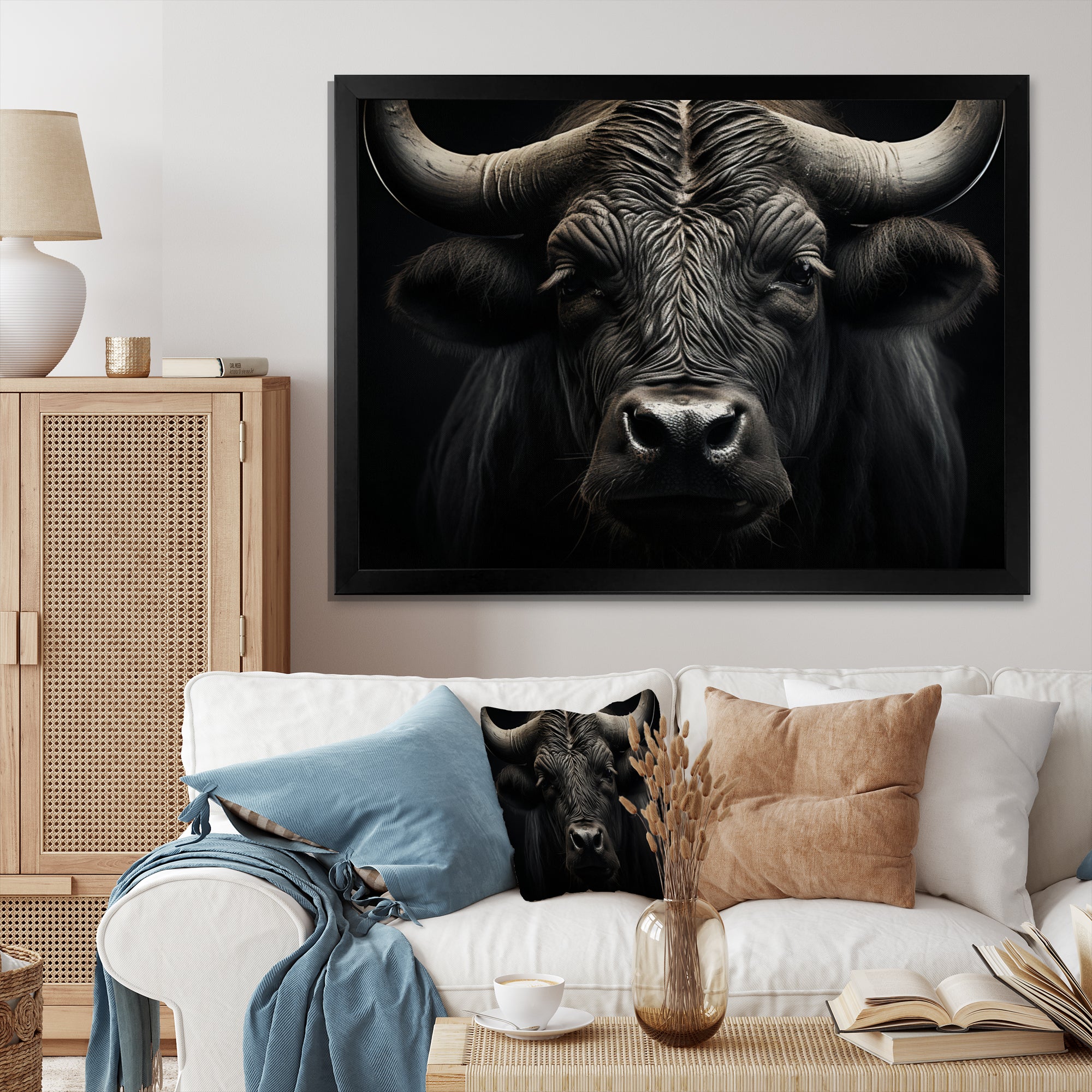 Black White Buffalo Whispers Of Wisdom - Buffalo Wall Decor