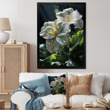 White Green Butterfly Portrait Vibrant - Butterfly Canvas Wall Art