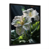 White Green Butterfly Portrait Vibrant - Butterfly Canvas Wall Art
