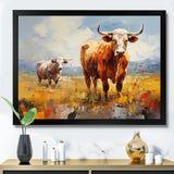 Cattle Pastoral Grazers Collage - Cattle Living Room Wall Art