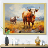 Cattle Pastoral Grazers Collage - Cattle Living Room Wall Art