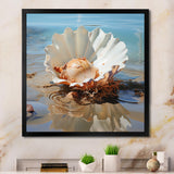 White Clam Ocean Whispers - Clam Wall Art Prints