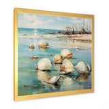 Turquoise Clam Oceanic Rhythm - Turquoise Clam Wall Art