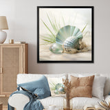 Clam Underwater Serenity - Clam Canvas Wall Art