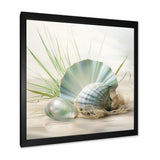Clam Underwater Serenity - Clam Canvas Wall Art
