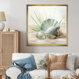 Clam Underwater Serenity - Clam Canvas Wall Art