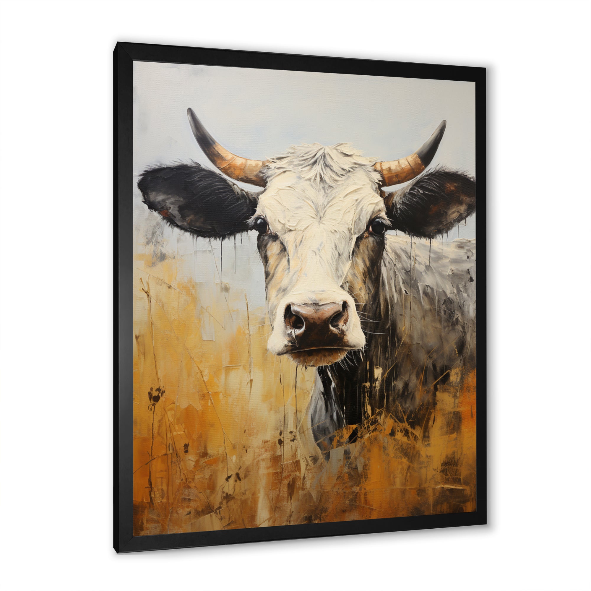 Cow Bovine Brilliance - Cow Living Room Wall Art