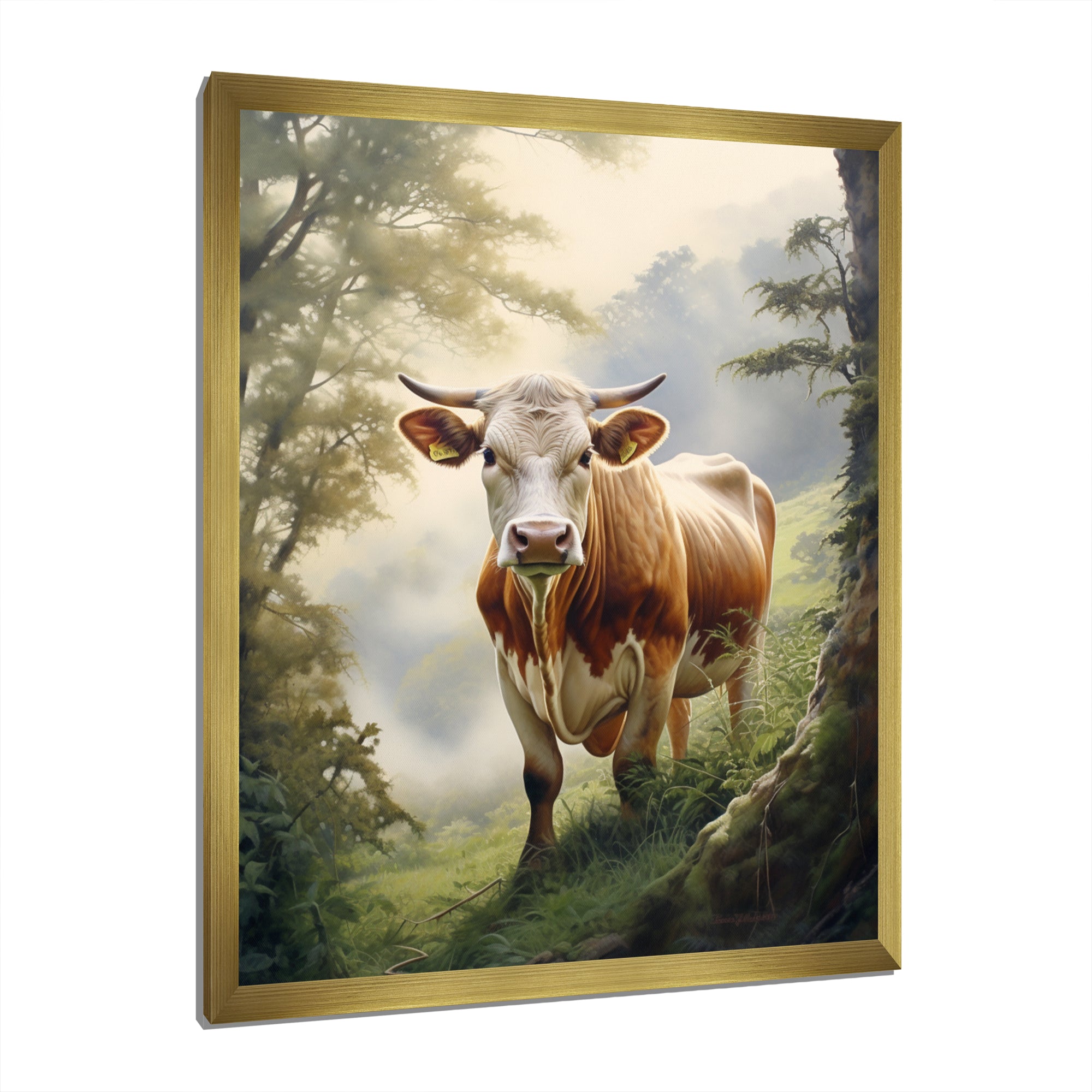 Cow Contemplation - Cow Wall Decor