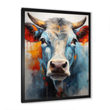 Cow Wisdom - Orange Cow Wall Art