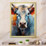 Cow Wisdom - Orange Cow Wall Art
