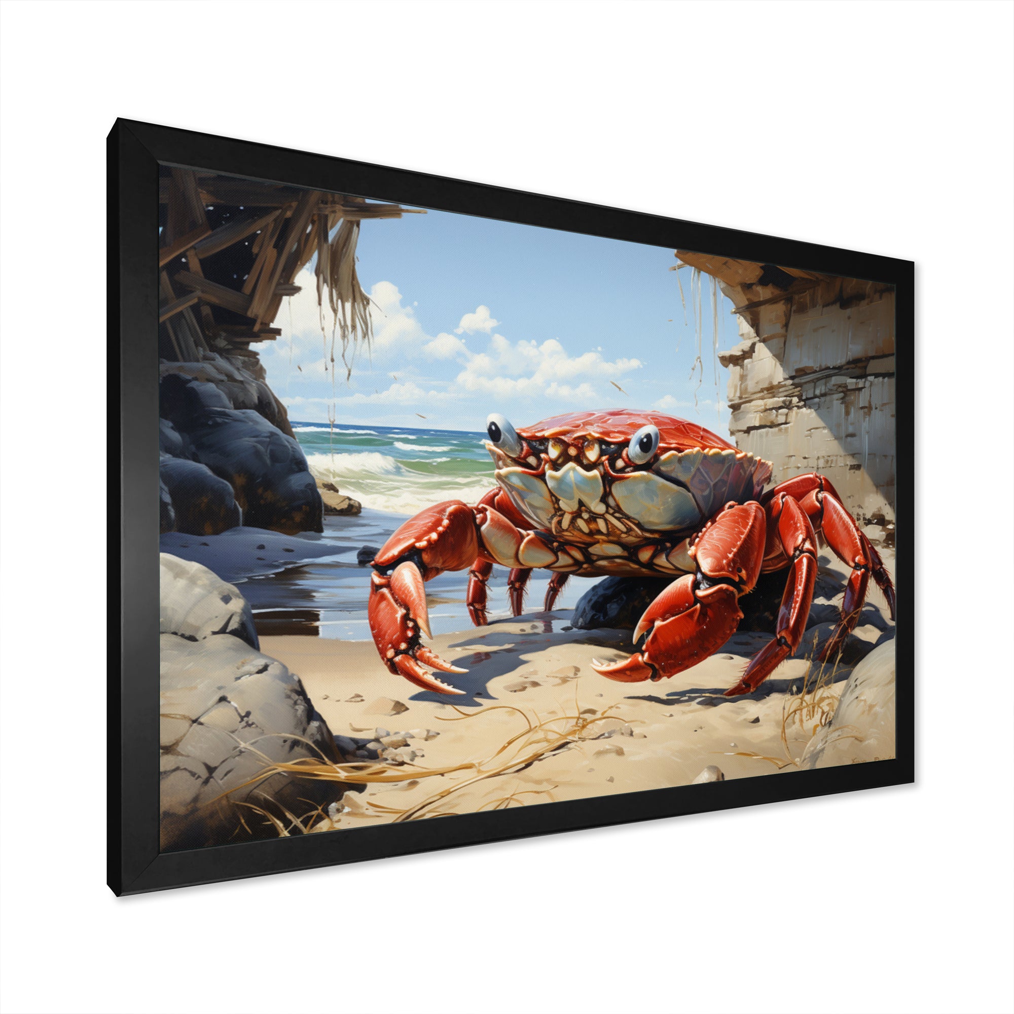 Crabs Corner - Crab Canvas Wall Art